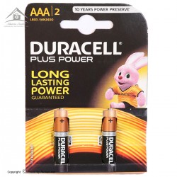 باتری نیم قلمی Plus Power DURACELL بسته دو عددی